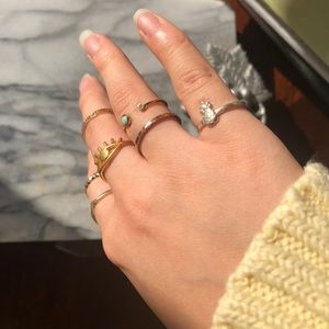 Rings - gold and sterling silver